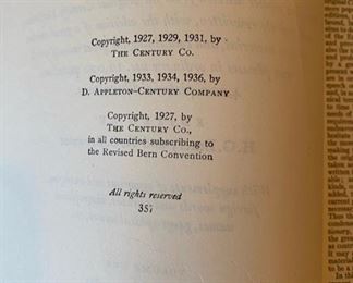 1936 The New Century Dictionary 2 volume set