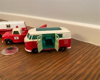 Lesney Matchbox with early “repaint” of Midland Red & White color block and decals