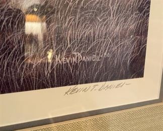 Kevin T. Daniel signed wildlife print