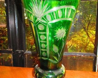 Emerald Cut to Clear Vase $135.00