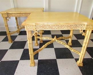 Chinese Chippendale-Style Tables $425.00 each