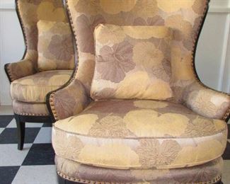Arhaus Chairs Wearing Ginko Leaf Textile $525.00 each