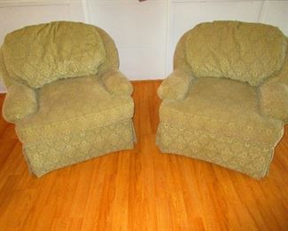 Pair of Oversized Cloth Chairs $325.00 each
