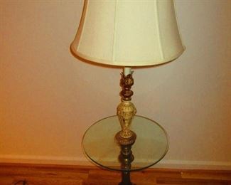 Hollywood Regency Lamp Table $85.00