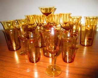 Group of Amber Glassware $35.00