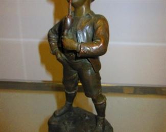 Bronze of Boy with Pipe $225.00