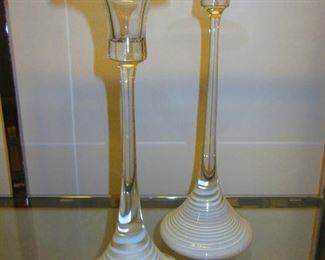 Pair of Rosenthal Art Glass Candlesticks $235.00