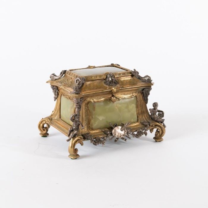 1: Onyx and Ormolu Casket with Neoclassical Mounts