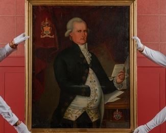 38: Oil Portrait of Mr. Fleming, Late 18th/Early 19th c.
