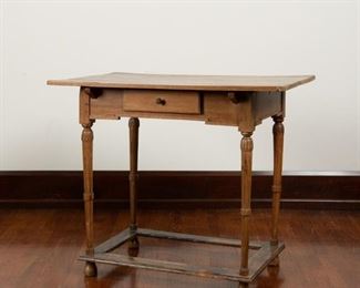 62: Unusual 18th c. Pearwood Side Table