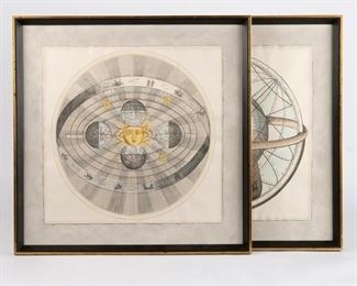 67: Two Celestial Atlas Engravings after Johannes van Loon