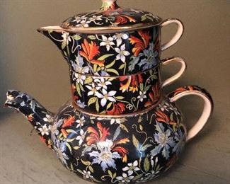 Royal Winton Grimwades stacking teapot "Fire Glow"