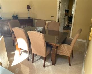 Restoration Hardware Taylor Dining Room Table w/ 6 chairs
