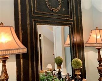 $500 - IMPRESSIVE Distressed Mirror by Habersham. Measures 43” wide x 62” tall. Originally purchased for $1100.