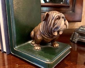 $100 (PAIR) -  Dog Figurine Bookend. Measures 5” x 4” x 5.5”.