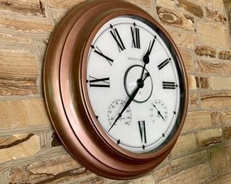 $100 - Frontgate Wall Clock - Measures 24” Diameter