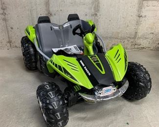 $150-Kawasaki Dune Racer by Power Wheels. Measures 50"L x 34"W x 25"H.