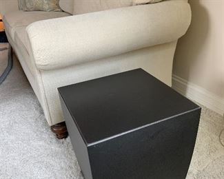 $100 - Modern Metal Side Table - Measures 15" x 15" x 18".