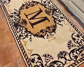 $48 - "M" rug 35" x 70"