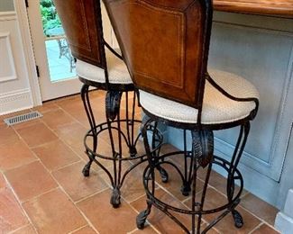 $500 - Kitchen Island Stools (pair) purchased new for $1590 19'"L x 24" W x 46" H