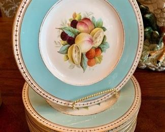 $100. set of 10 vintage brunch plates. CUTE!