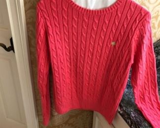 $30 - Pretty in Pink! Lily Pulitzer Cable Knit Sweater. Size Large.