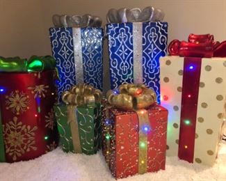 Frontgate Fiber Optic Holiday Decorations. Prices vary with size - from $80 to $120.