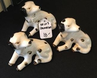 $18 set of 3 dalmatians 