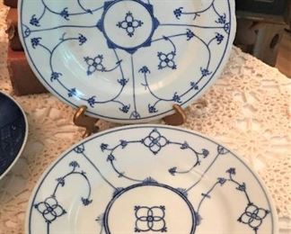 Set of  marked Jager original Eisenberg Blau Saks salad plates