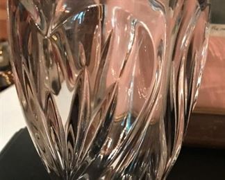 Small crystal flower vase