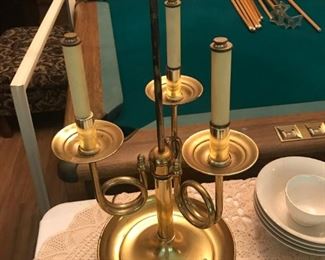 Vintage candlestick table lamp