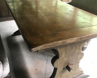 Vintage/antique trestle table