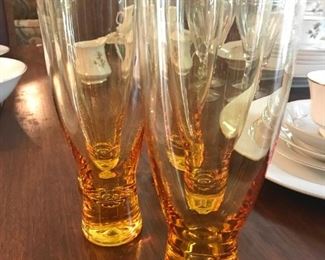 Amber bar glasses