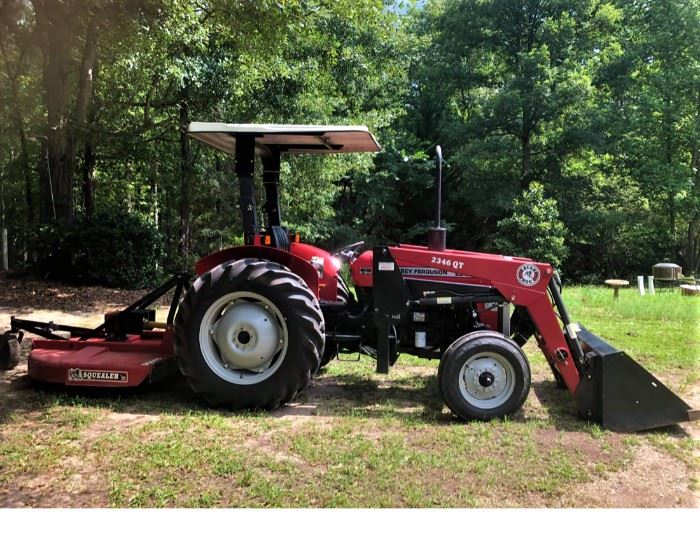 LIKE NEW!  2003 Massey Ferguson 231S Tractor w/canopy and less than 92 hours. Serviced 7/2020. Being sold with Bush Hog2346QT  front end loader and Bush Hog SQ600 mower
