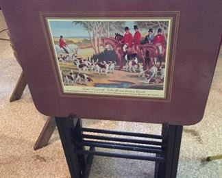 The Hunt Tray Table Set.
