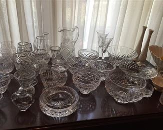 Huge selection of glassware.