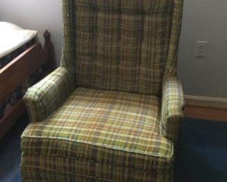 Vintage Plaid Chair.