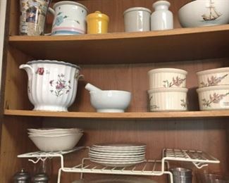 Dishes and bowls.