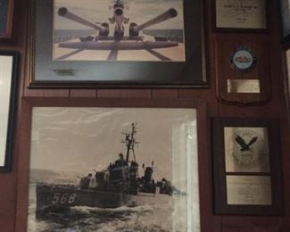 Navy award plaques.