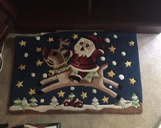 Christmas rug.