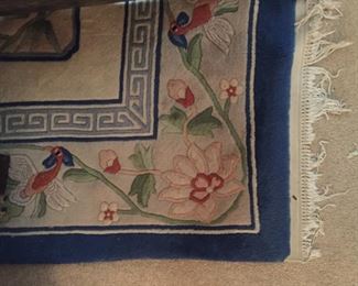 Asian pattern rug.