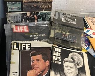 JFK , Kennedy , ephemera, memorabilia