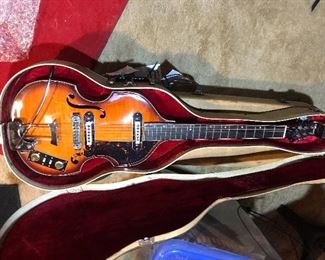 1960s or 70s violin shaped guitar