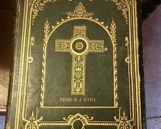 1870's large Holy Catholic Bible