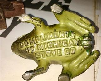 Michigan Stove Co. cast iron frog give-away