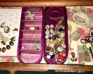 Costume jewelry, some items are SOLD