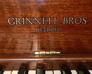 Vintage Grinnell Bros Detroit piano