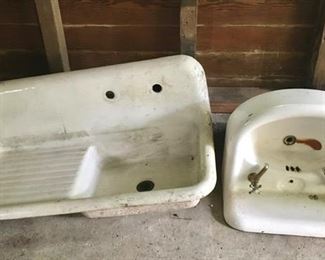 Antique cast iron farm sink is SOLD and bathroom sink