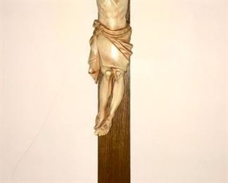 Vintage carved Jesus on cross