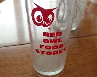 RED OWL FOOD STORES GLASS